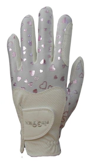 Golf Glove Heart Pink/White Left | Fit39