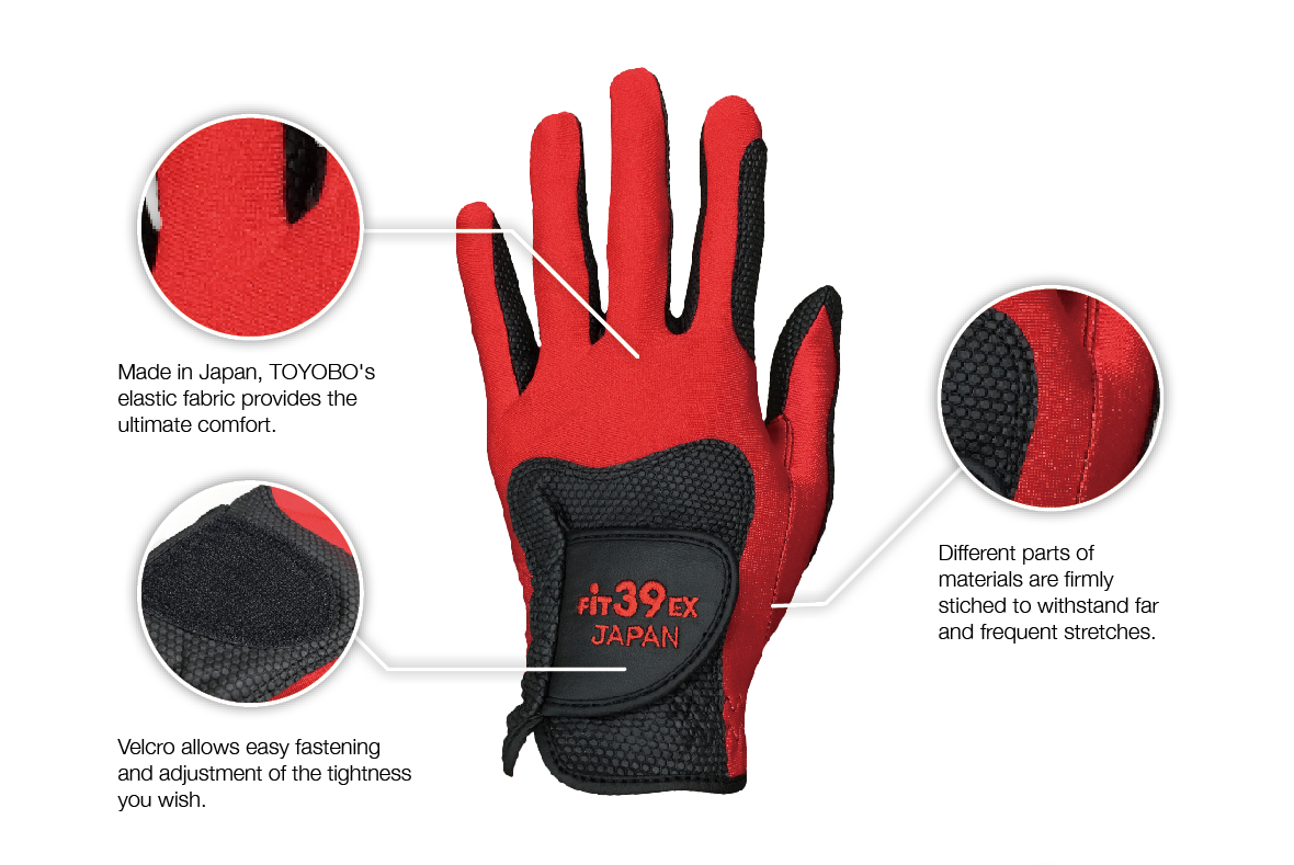 Golf Glove Heart Pink/White Left | Fit39