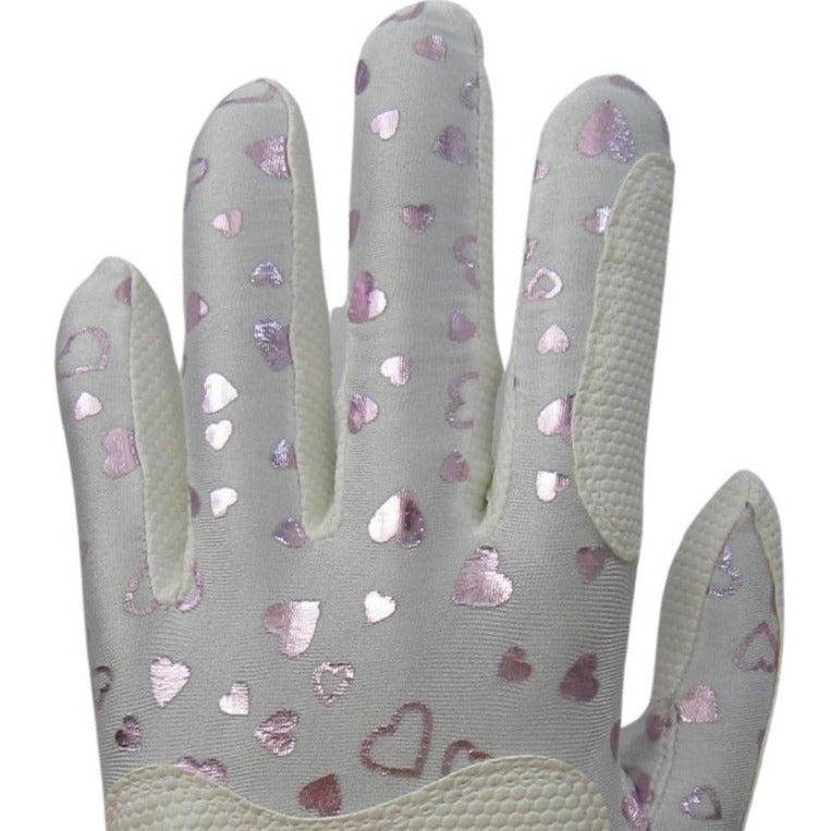 Golf Glove Heart Pink/White Left | Fit39