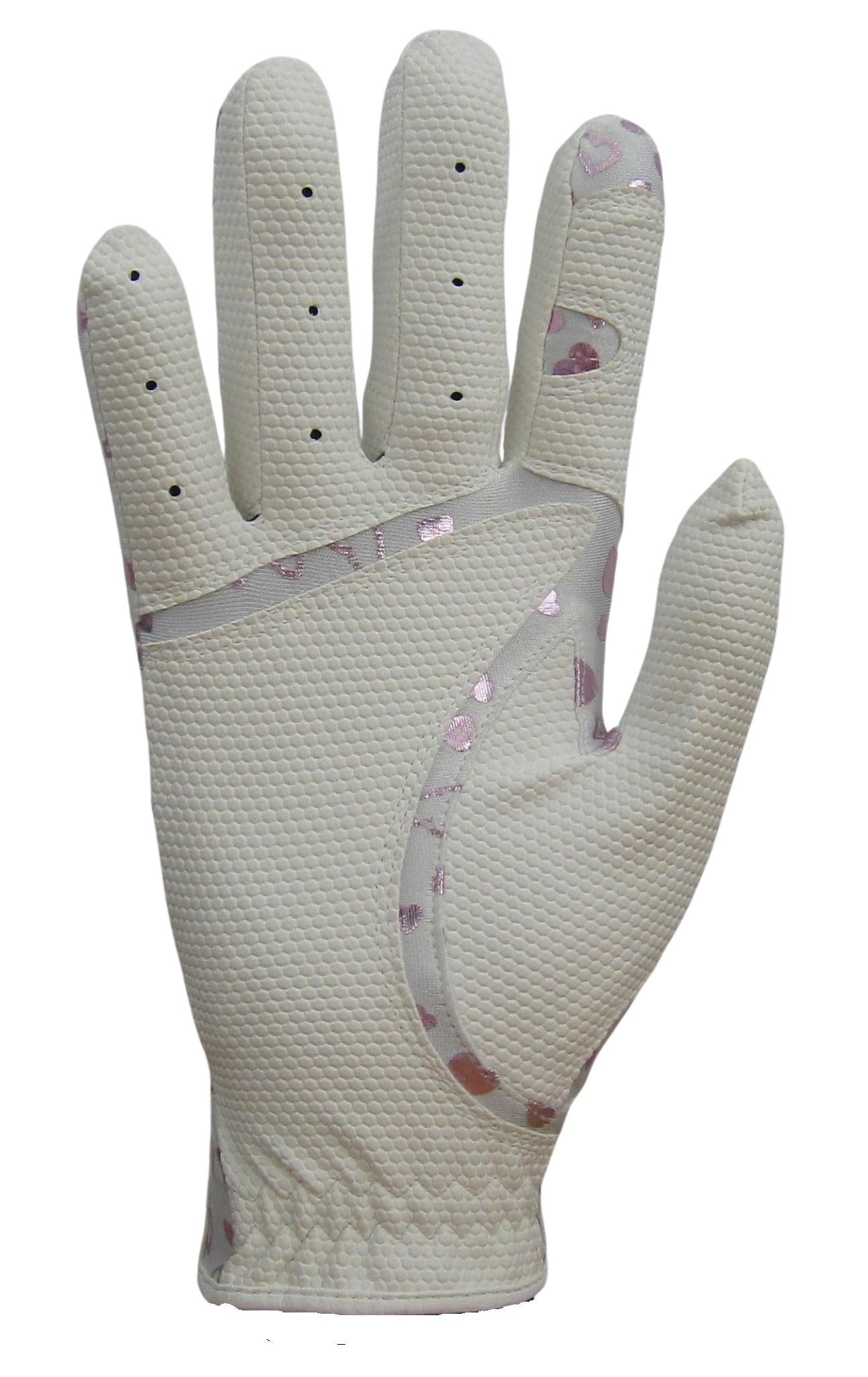 Golf Glove Heart Pink/White Left | Fit39